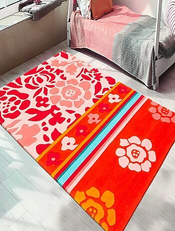 Tapis Chambre fait main en acrylique motif géométrique JOYLA