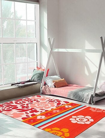 Tapis Chambre fait main en acrylique motif géométrique JOYLA