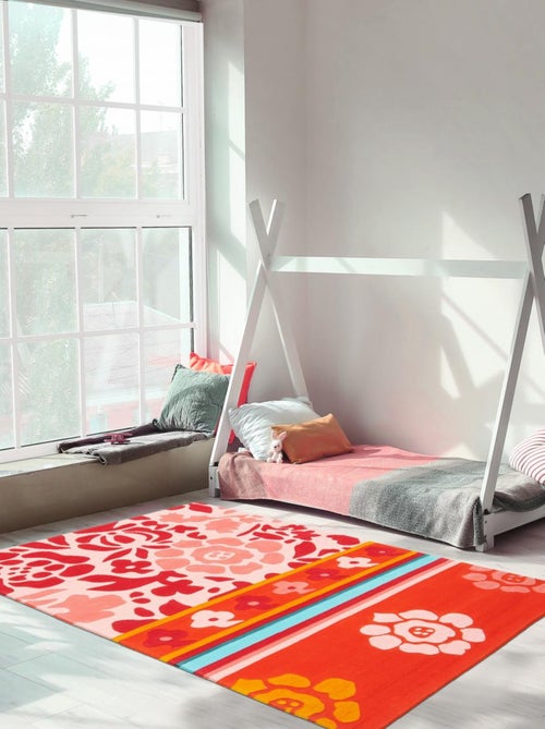 Tapis Chambre fait main en acrylique motif géométrique JOYLA - Kiabi