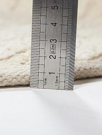 Tapis chambre fait main en coton motif faux uni COTCOLO