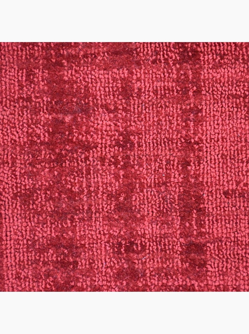 Tapis chambre fait main motif uni NEO UNI Rouge - Kiabi