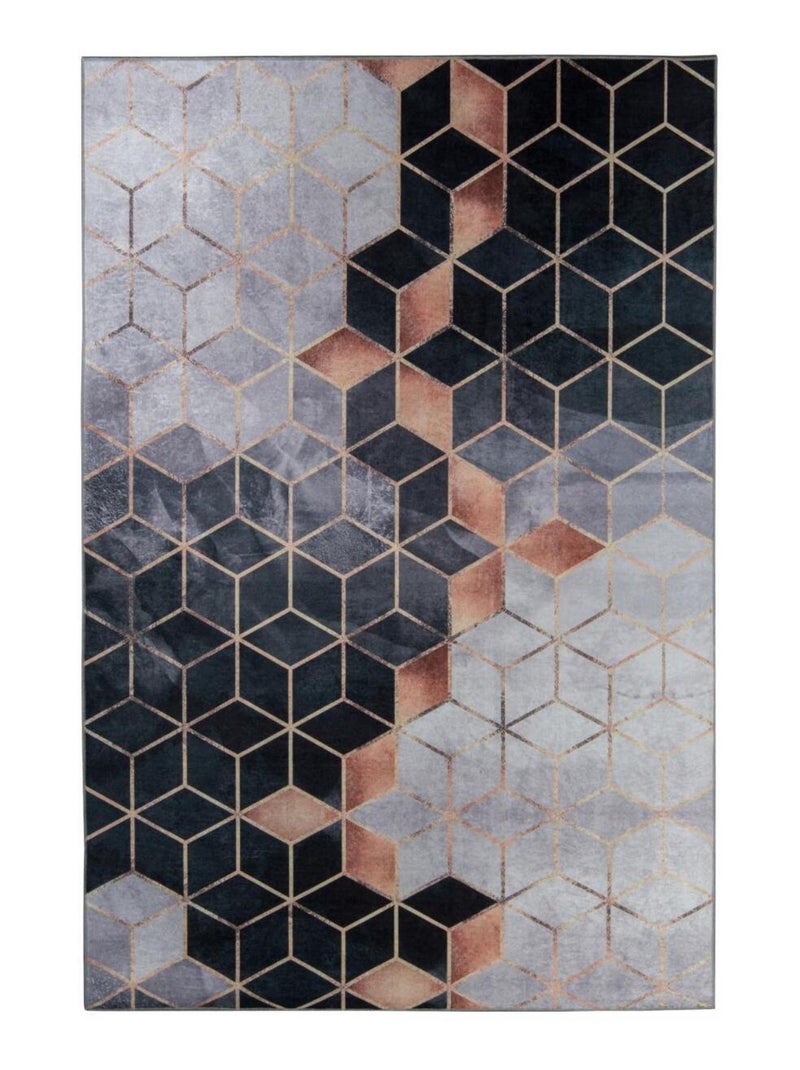 Tapis chambre LYN11 GRAFIK facile d'entretien Blanc - Kiabi