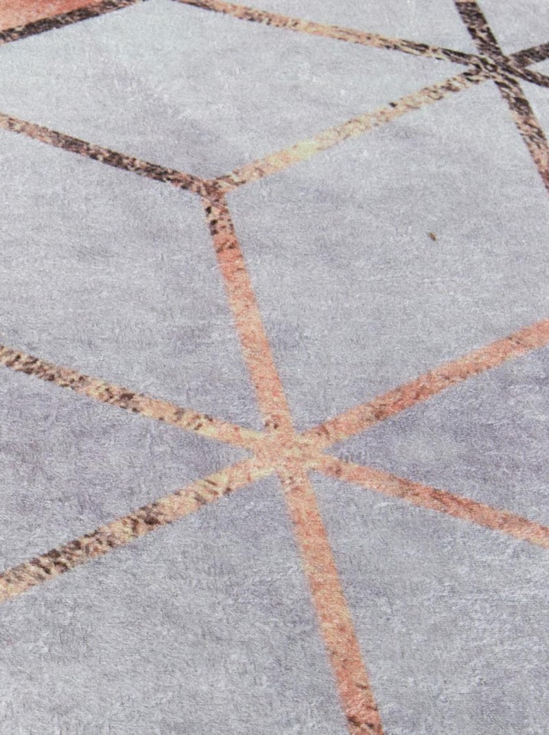 Tapis chambre LYN11 GRAFIK facile d'entretien Blanc - Kiabi