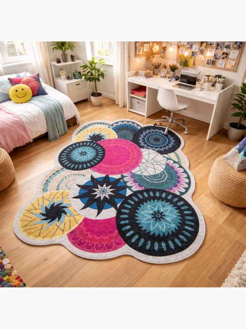 Tapis chambre LYN11 PSYKAI facile d'entretien - Kiabi