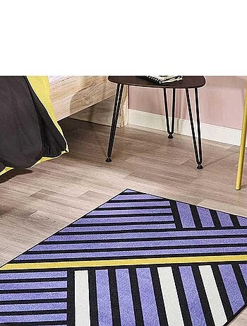 Tapis Chambre tissé en nylon motif géométrique TRIANGLO