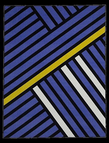 Tapis Chambre tissé en nylon motif géométrique TRIANGLO