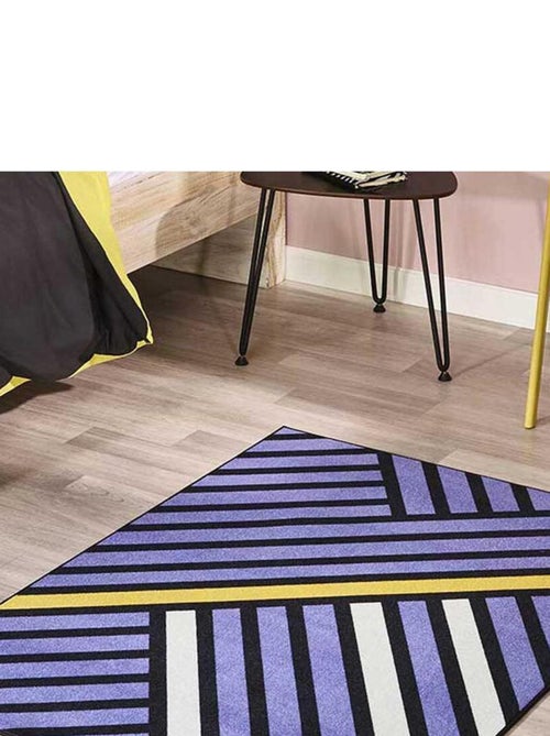 Tapis Chambre tissé en nylon motif géométrique TRIANGLO - Kiabi