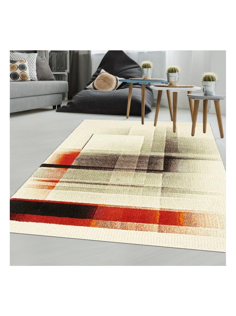 Tapis chambre tissé IRAMINO Gris - Kiabi