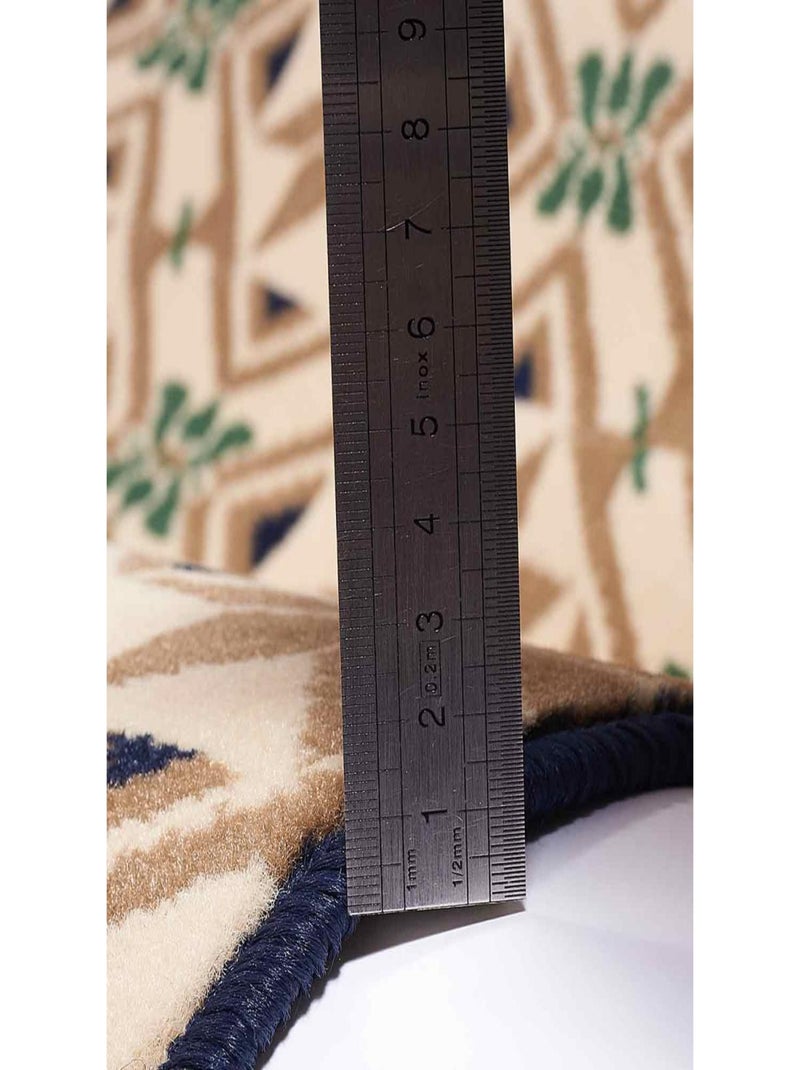Tapis chambre tissé LYN49 CARODE Bleu - Kiabi