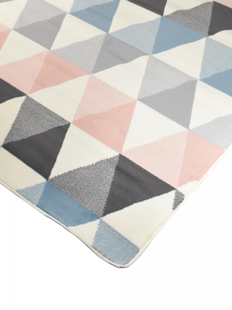 Tapis chambre tissé LYN49 PASTELIANGLE Ecru - Kiabi