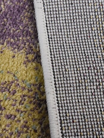 Tapis chambre tissé motif abstrait CLANDA