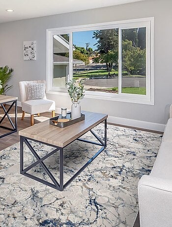 Tapis Chambre tissé motif abstrait EFAL-B