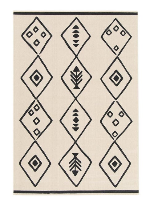 Tapis chambre tissé motif abstrait FLARINE 3 - Kiabi