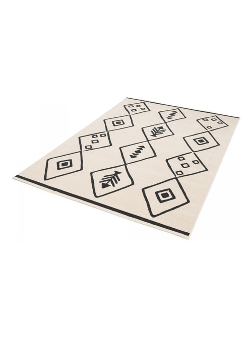 Tapis chambre tissé motif abstrait FLARINE 3 - Kiabi