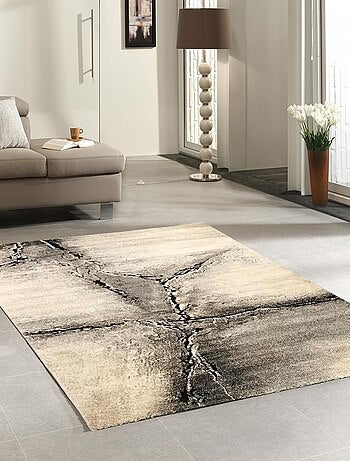 Tapis chambre tissé motif abstrait FRACIL