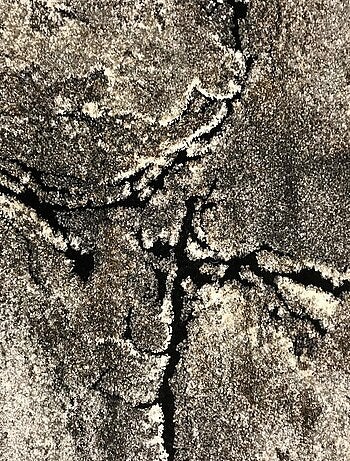 Tapis chambre tissé motif abstrait FRACIL