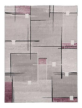 Tapis chambre tissé motif abstrait NOVA