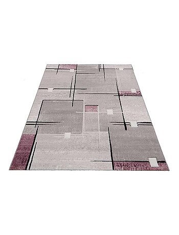 Tapis chambre tissé motif abstrait NOVA