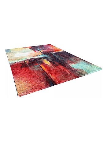 Tapis chambre tissé motif abstrait TABOR