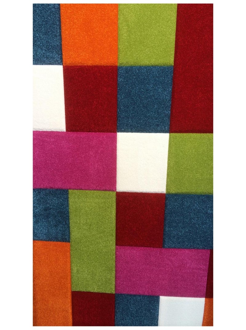 Tapis chambre tissé motif enfant DIAKIDS Multicolore - Kiabi