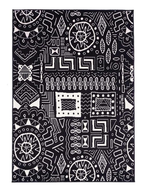 Tapis Chambre tissé motif ethnique LYN1 MOTIF - Kiabi