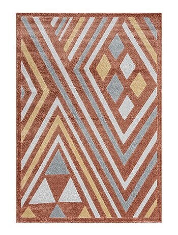 Tapis chambre tissé motif ethnique SOLGA A