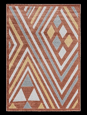 Tapis chambre tissé motif ethnique SOLGA A