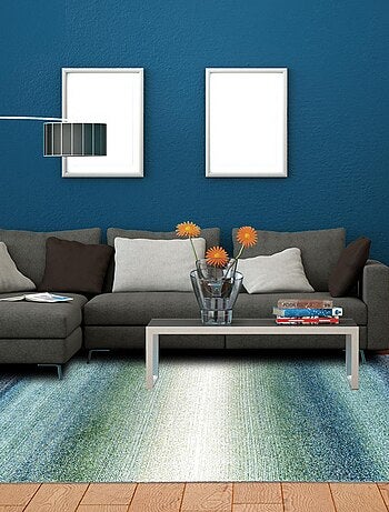 Tapis chambre tissé motif géométrique BRADO