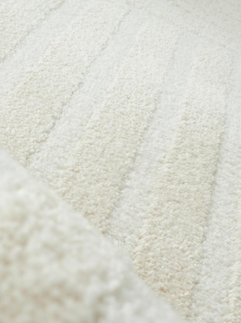 Tapis chambre tissé motif géométrique CERABI Ecru - Kiabi