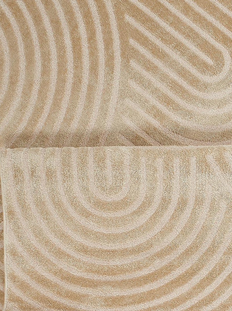 Tapis chambre tissé motif géométrique CEROTEA Beige - Kiabi
