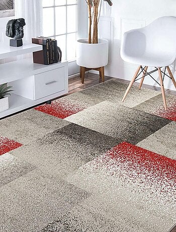 Tapis Chambre tissé motif géométrique DERBY A