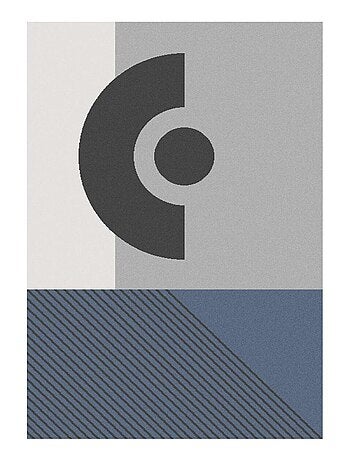 Tapis Chambre tissé motif géométrique ELAK