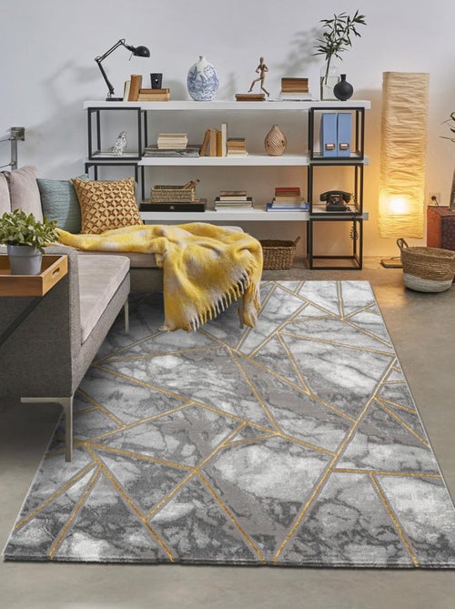 Tapis chambre tissé motif géométrique ERZU - Kiabi