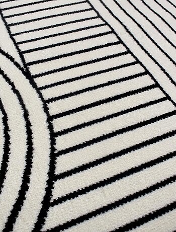 Tapis chambre tissé motif géométrique LYN1 COURLI