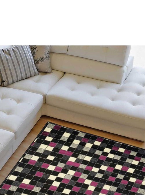 Tapis Chambre tissé motif géométrique LYN1 - Kiabi