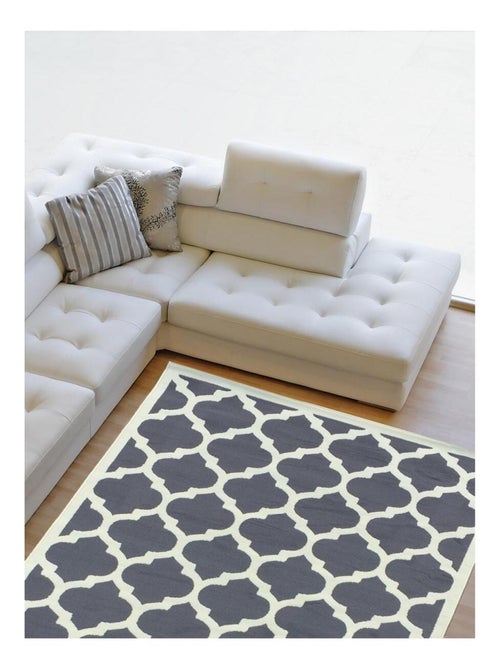 Tapis Chambre tissé motif géométrique LYN1 STYLE - Kiabi