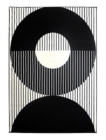 Tapis chambre tissé motif géométrique LYN1 VINILO