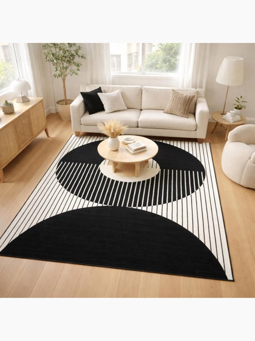 Tapis chambre tissé motif géométrique LYN1 VINILO - Kiabi