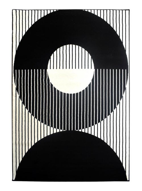 Tapis chambre tissé motif géométrique LYN1 VINILO - Kiabi