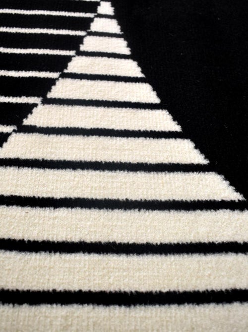 Tapis chambre tissé motif géométrique LYN1 VINILO - Kiabi