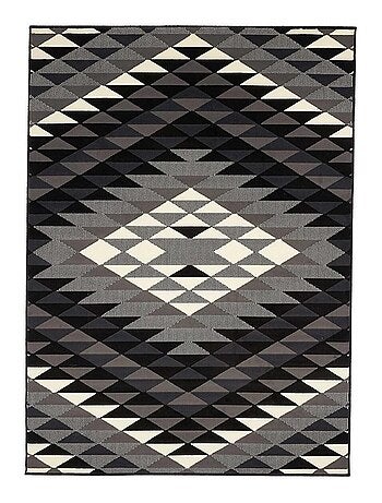 Tapis chambre tissé motif géométrique LYN49 APACHE
