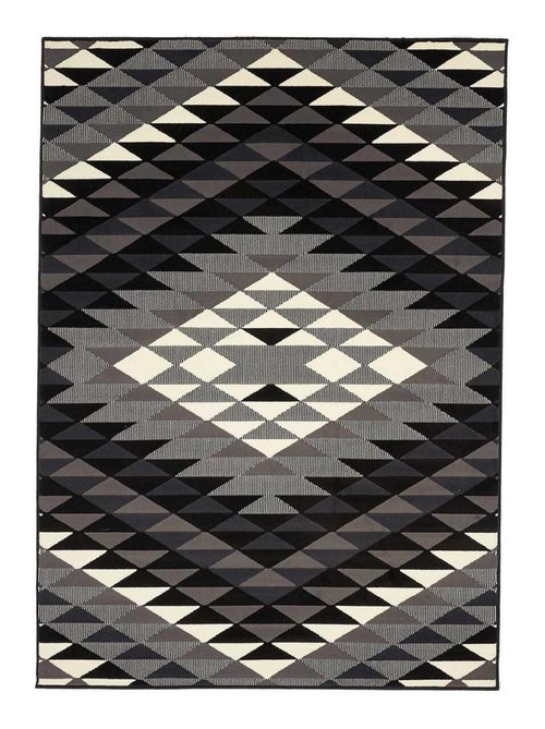 Tapis chambre tissé motif géométrique LYN49 APACHE - Kiabi