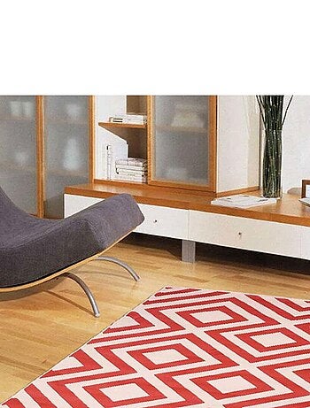 Tapis chambre tissé motif géométrique LYN49 NICE