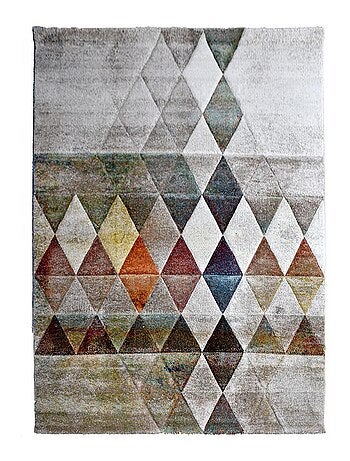 Tapis chambre tissé motif géométrique LYN8 BELO 19