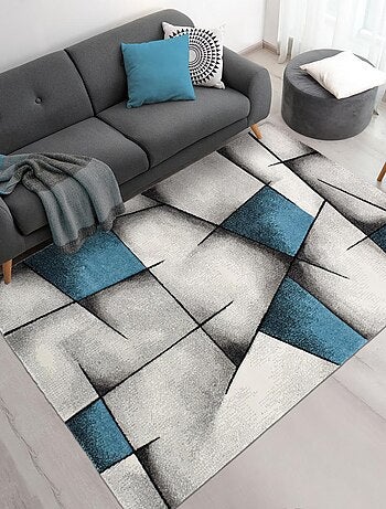 Tapis chambre tissé motif géométrique LYN8 ULTIMA