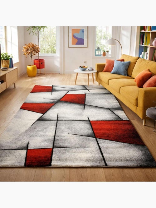 Tapis chambre tissé motif géométrique LYN8 ULTIMA - Kiabi