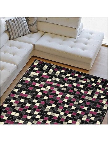 Tapis Chambre tissé motif géométrique PICASLER