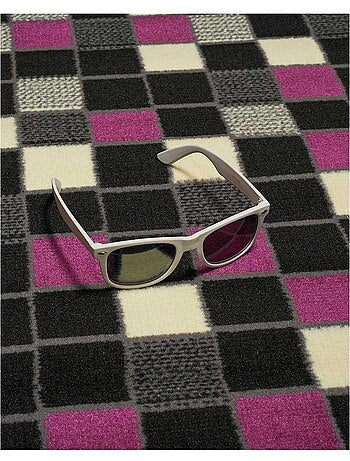 Tapis Chambre tissé motif géométrique PICASLER