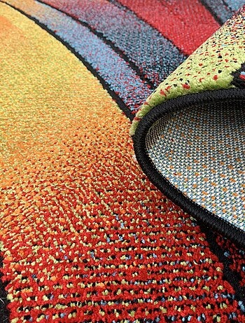 Tapis chambre tissé motif géométrique STEYRE