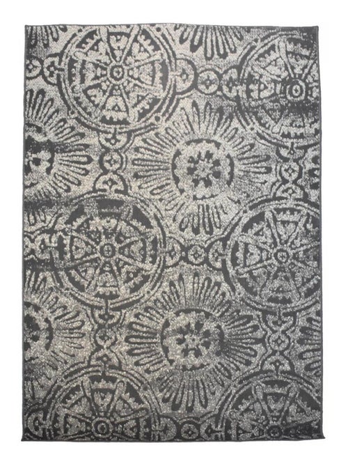 Tapis chambre tissé motif rétro-vintage LYN1 TRANBY - Kiabi